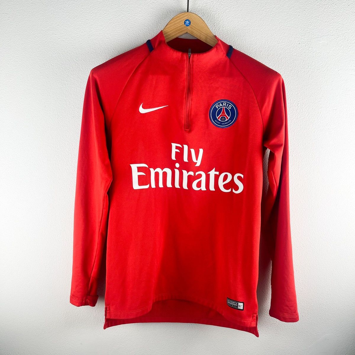 Nike Nike PSG Dry Fly Emirates Drill Football Top Sz S Red White Size US S / EU 44-46 / 1 - 1 Thumbnail