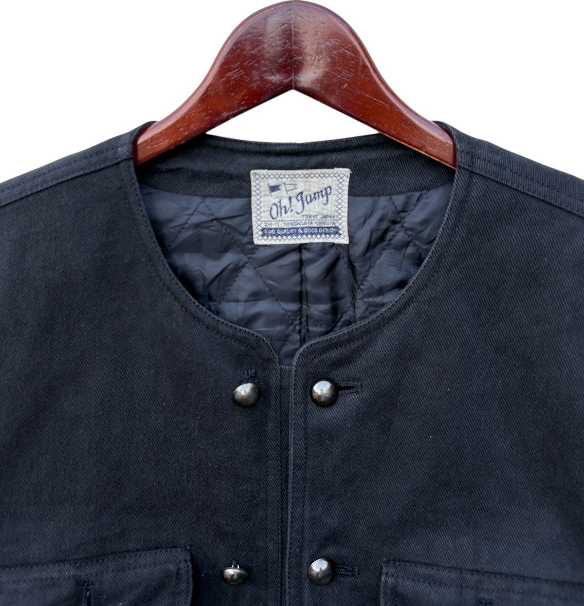 Designer Oh Jump Black Japan Tweed Jacket Size M / US 6-8 / IT 42-44 - 3 Thumbnail