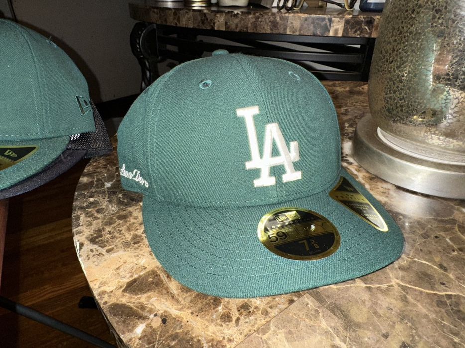 Aime Leon Dore ALD LA Dodgers 7 5/8 Green/White Script New Era Hat