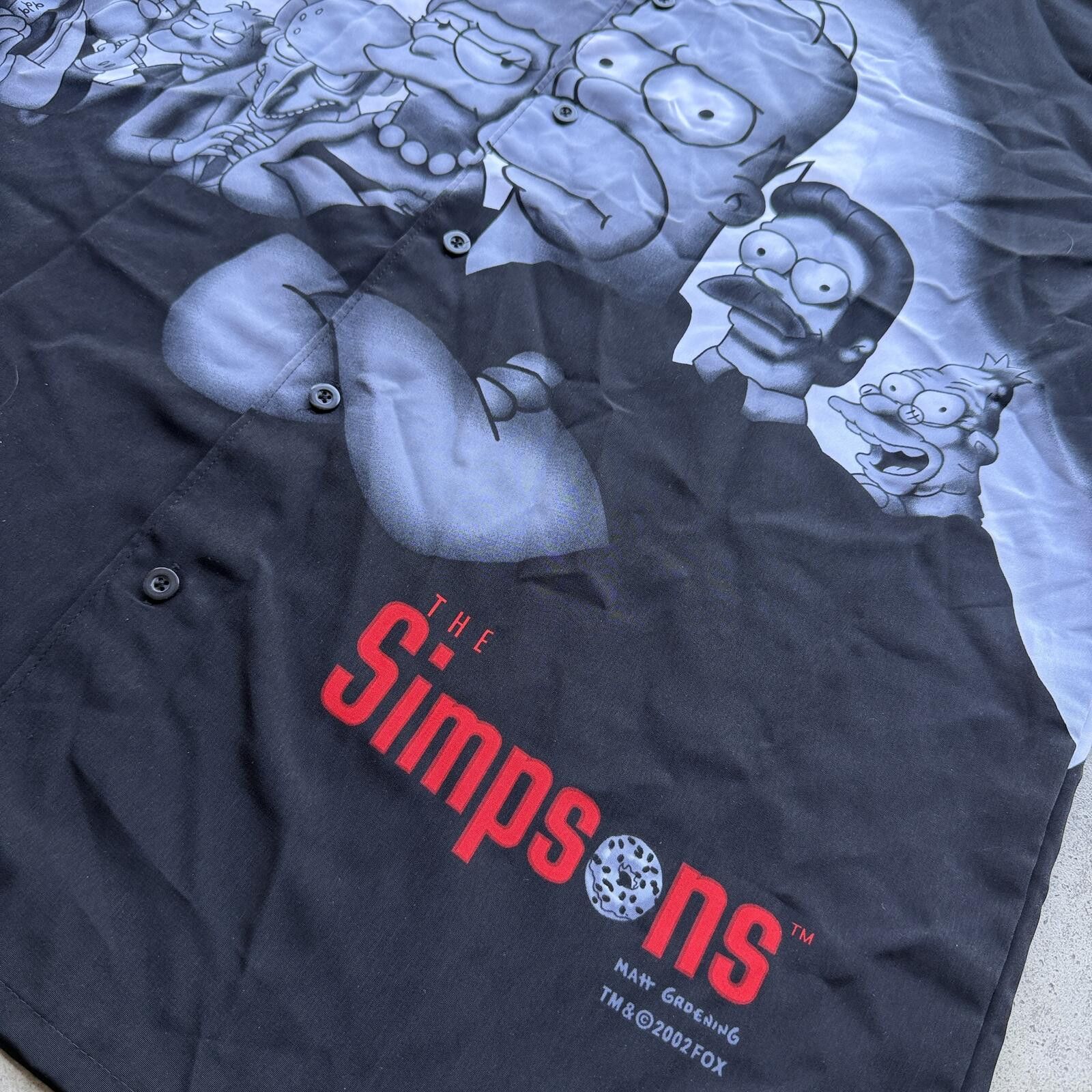 The Simpsons Vintage Y2K 2001 Simpsons Sopranos Parody Button Up Shirt Size US M / EU 48-50 / 2 - 4 Thumbnail