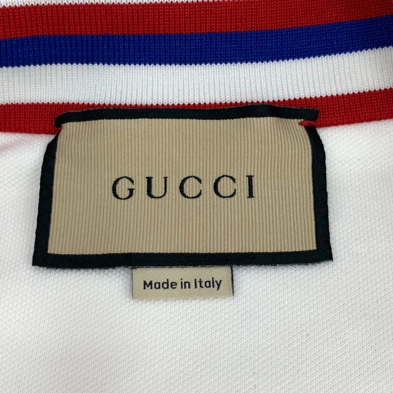Gucci Gucci White striped cotton stand-up collar zipper long-sle Size S / US 4 / IT 40 - 5 Thumbnail