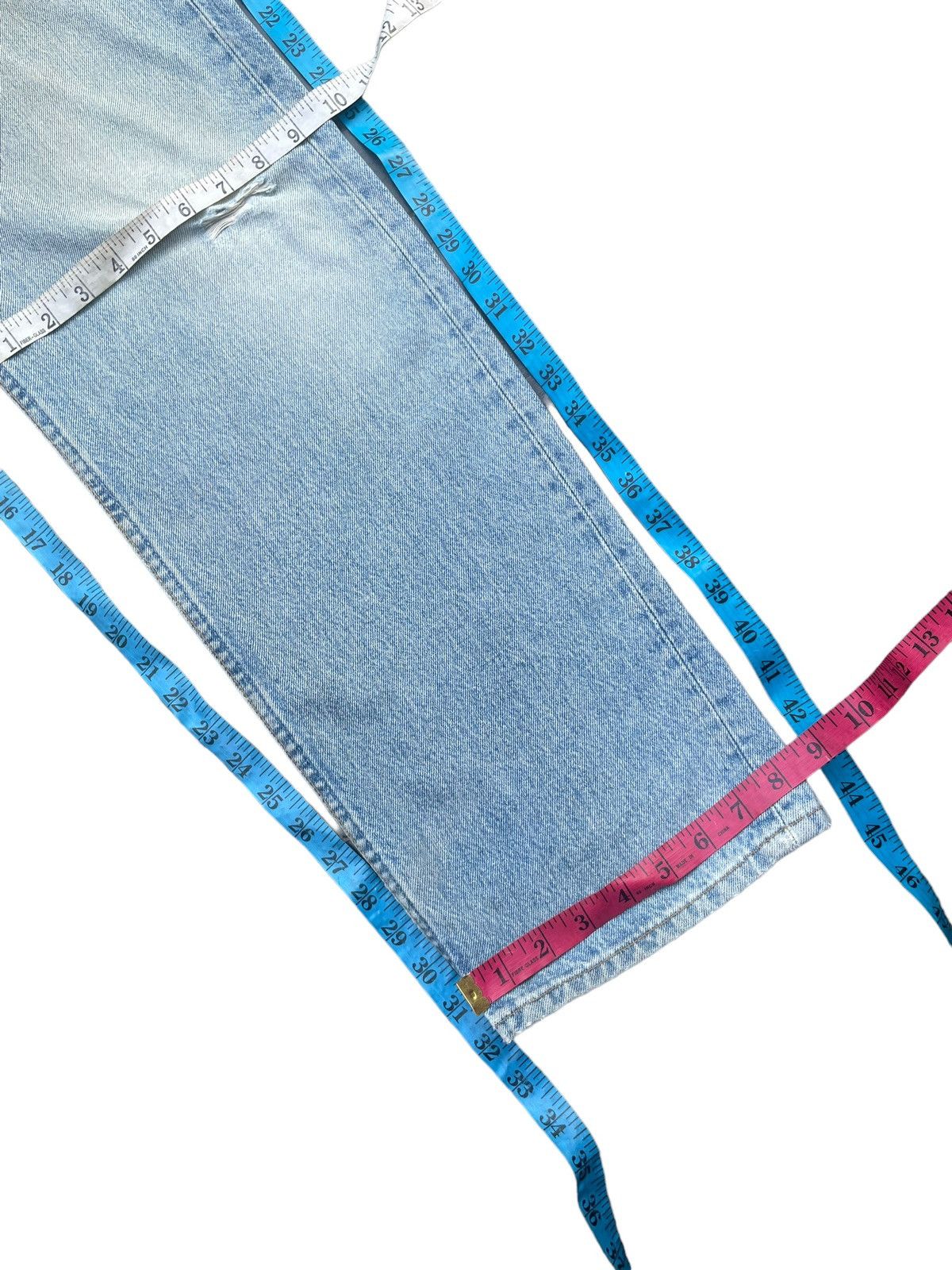 Levi's Vintage 1996 Levis 501 e Usa Irregular Faded Distressed Size US 36 / EU 52 - 15 Thumbnail