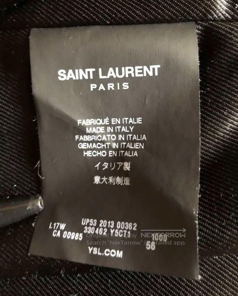 Saint Laurent Paris Saint Laurent Paris Oil Cowhide Biker Jacket Size US L / EU 52-54 / 3 - 5 Thumbnail