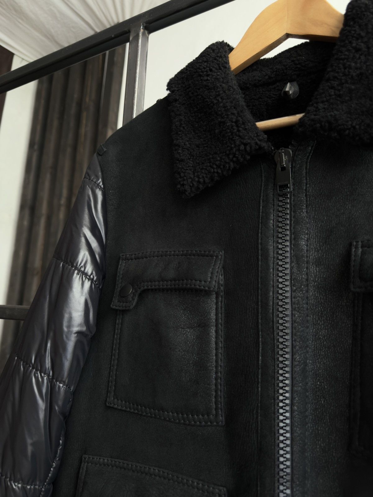 Dior Dior Leather Shearling Jacket FW07 Navigate Hedi Slimane Size US L / EU 52-54 / 3 - 8 Thumbnail