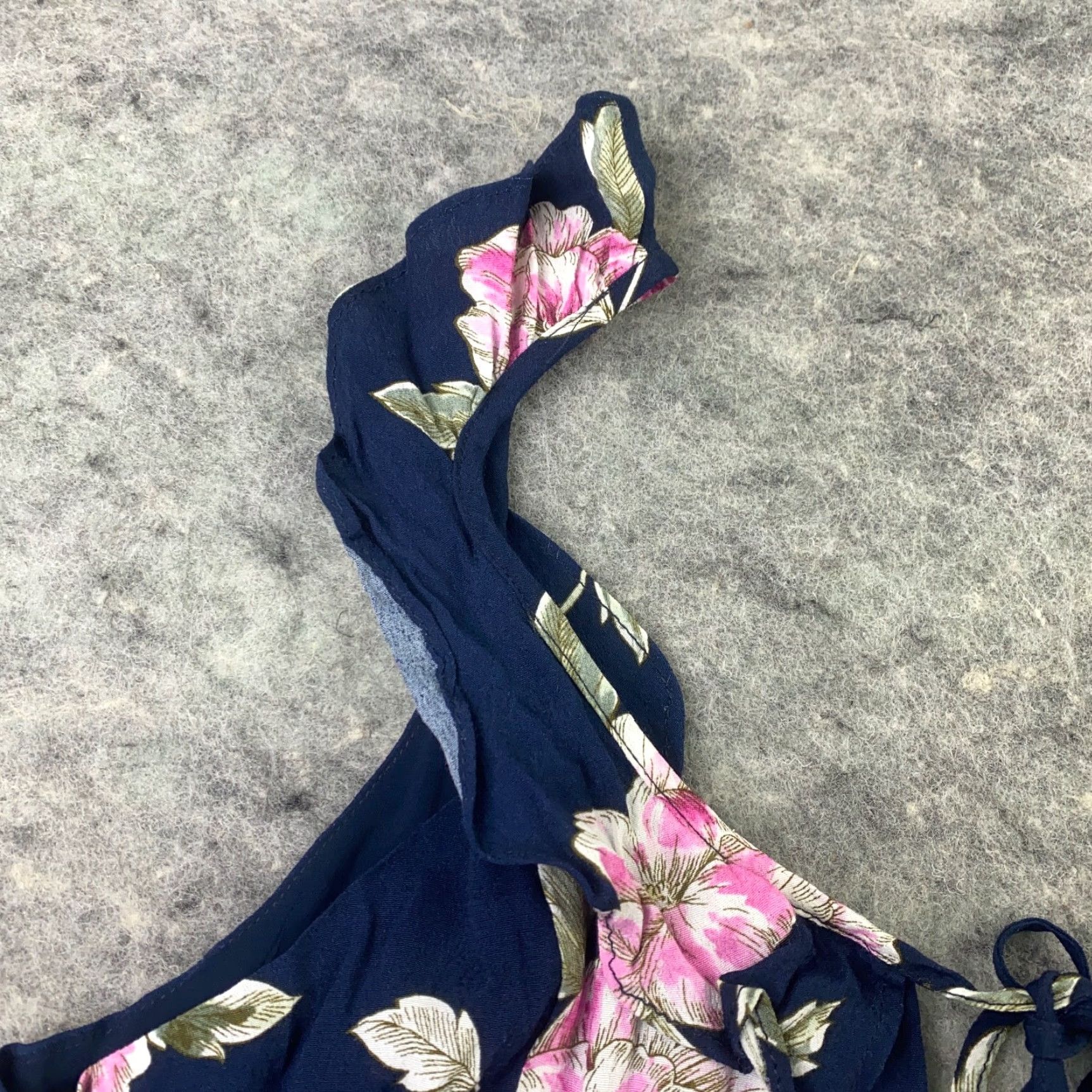 Vintage CUPCAKES AND CASHMERE Womens Mini Dress Size 4 Blue Floral Halter Casual Size S / US 4 / IT 40 - 4 Thumbnail