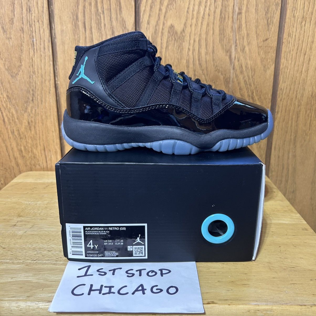 Jordan Brand Nike Air Jordan 11 Gamma Blue GS 2025 4Y 378038-047 Size US 5.5 / IT 35.5 - 1 Thumbnail