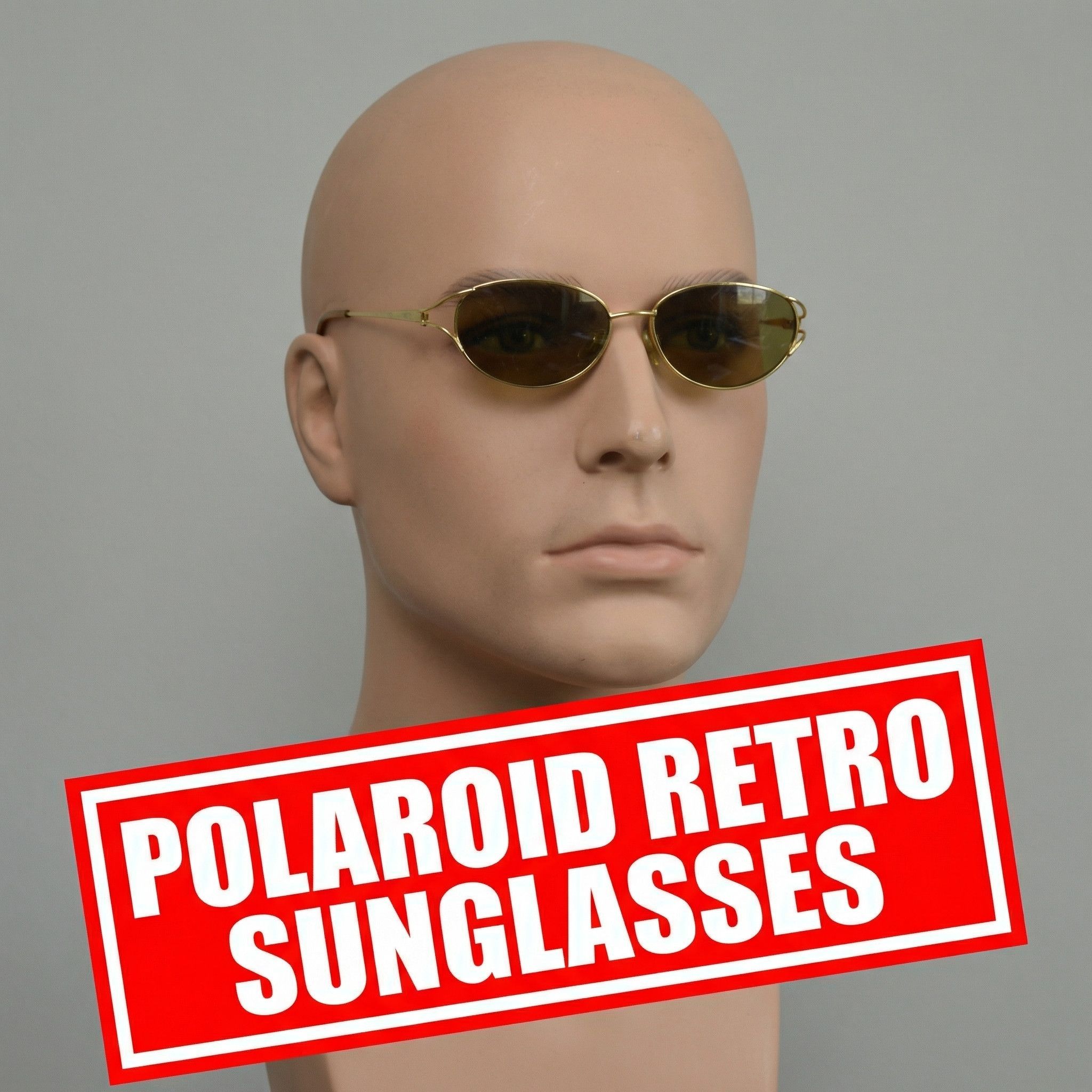 Polaroid Vintage Polaroid Oval Sunglasses 1980s Retro Unisex Size ONE SIZE - 1 Thumbnail
