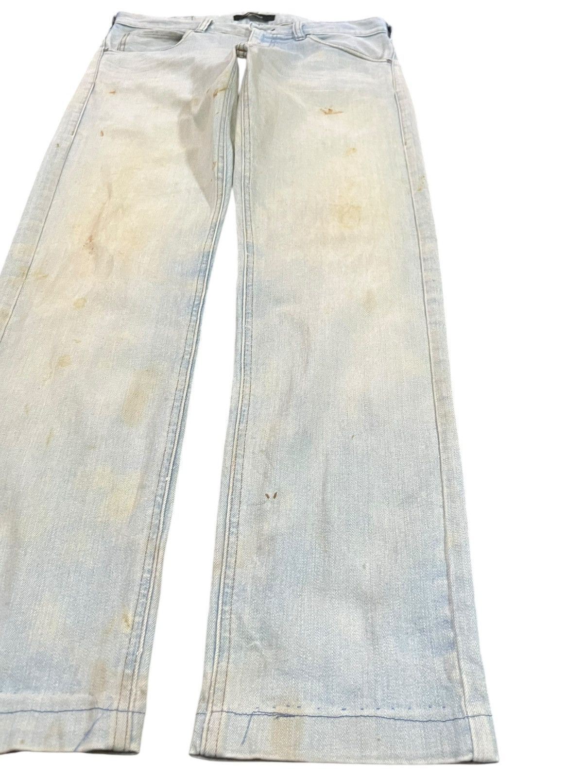 Johnbull × KOJIMA GENES Vintage JohnBull Pale Blue Faded Zipper Pocket Denim Size US 31 - 4 Thumbnail