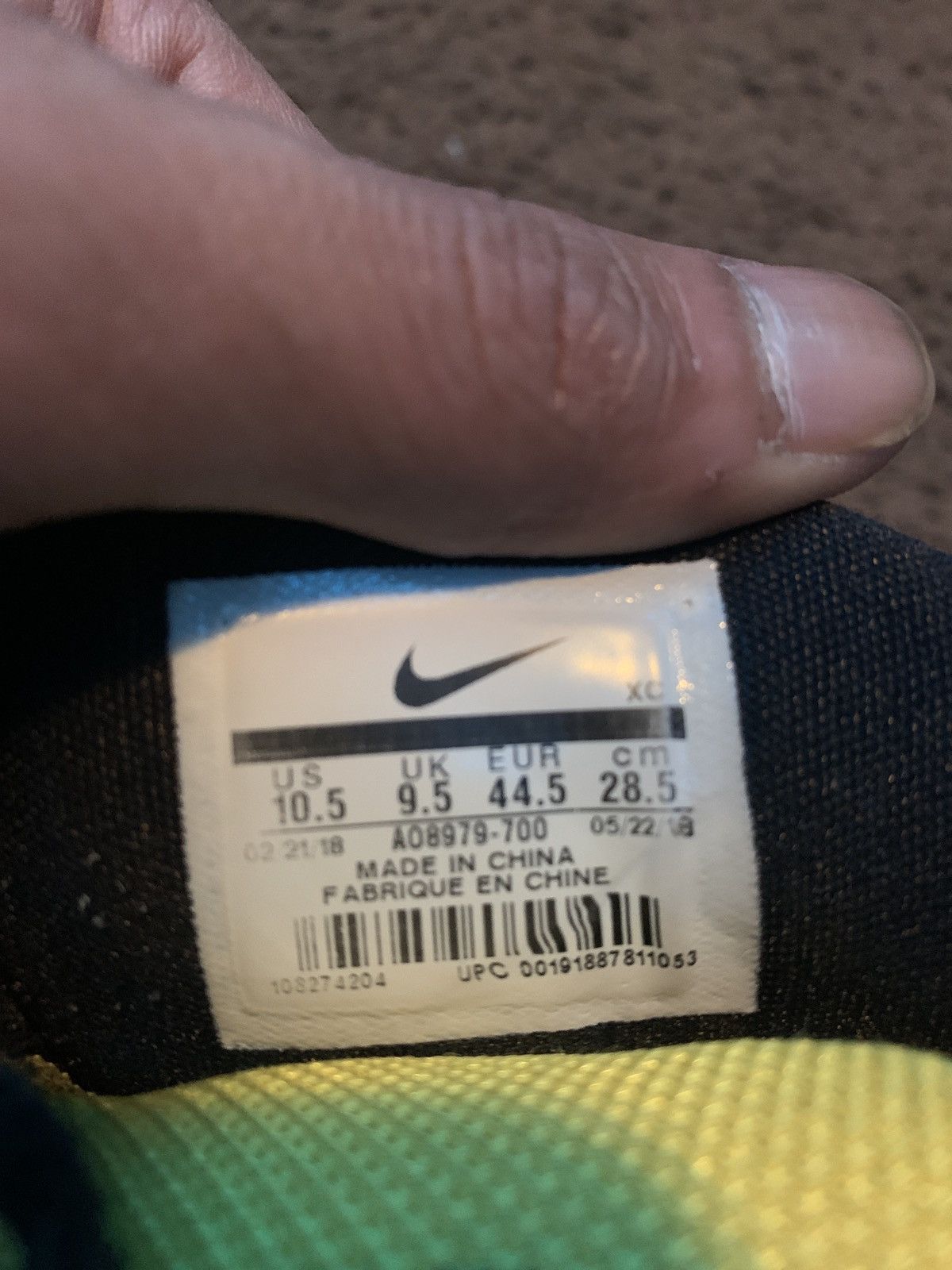Nike Kyrie Low 1 Amarillo Size US 10.5 / EU 43-44 - 1 Thumbnail