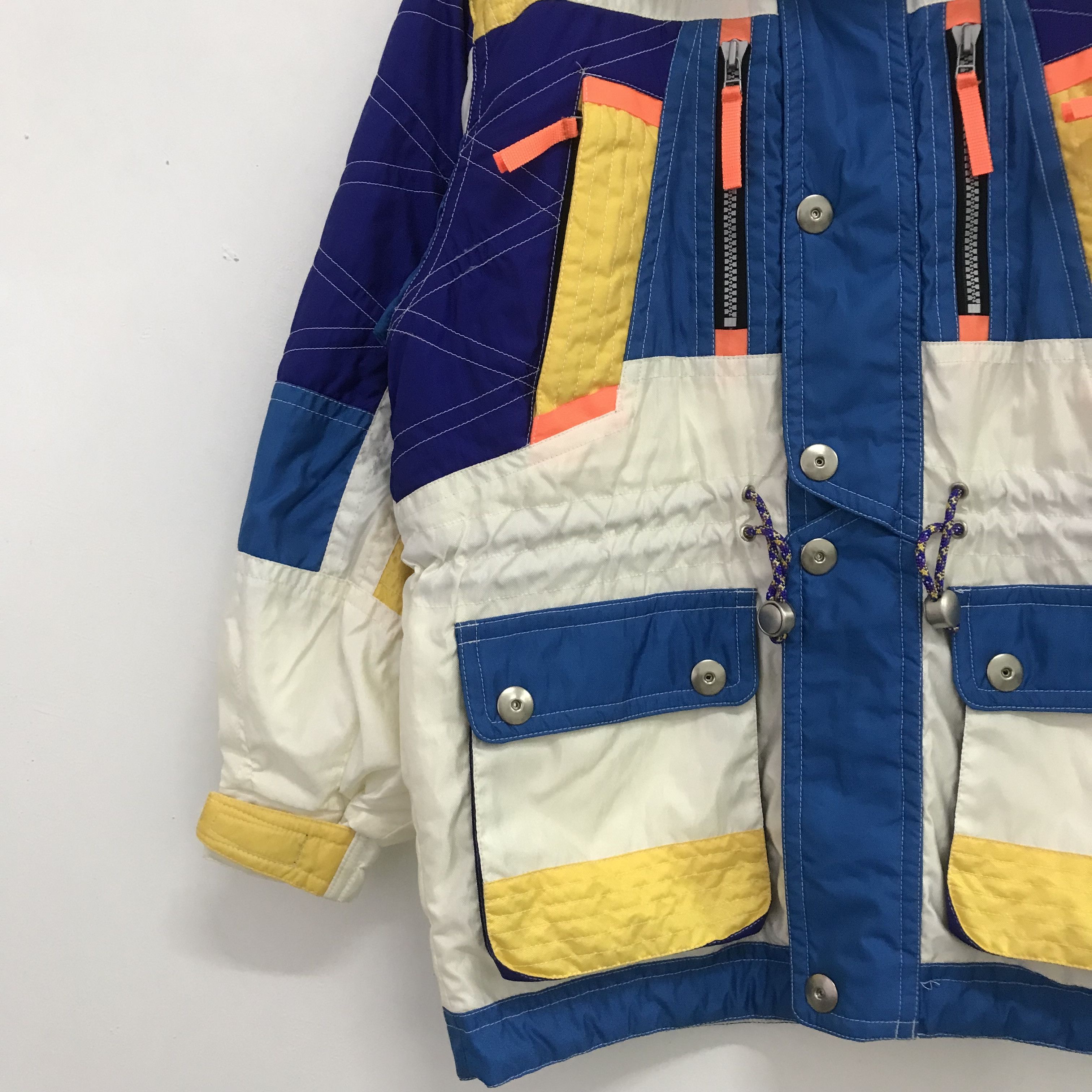 Japanese Brand × Vintage Vintage Head Colour Block Ski Wear Hoodie Jacket Large Size Size US L / EU 52-54 / 3 - 7 Thumbnail