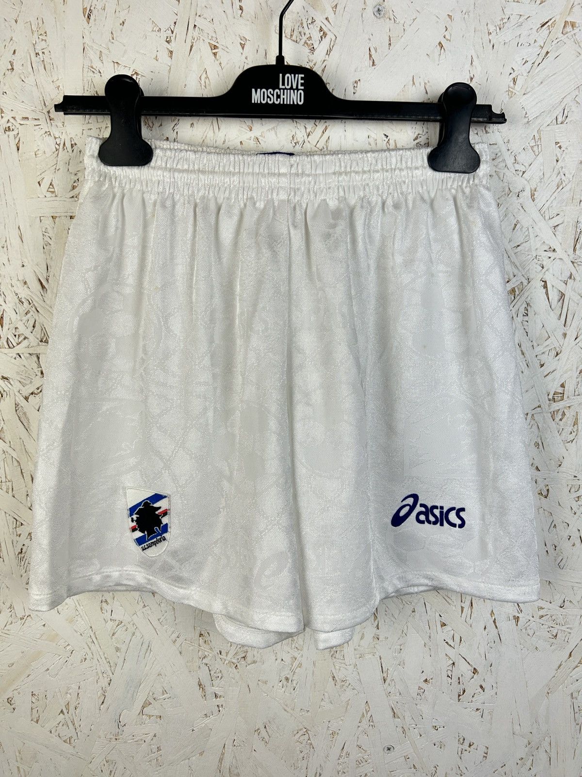 Asics UC Sampdoria 1996/97 Away Kit Soccer Shorts M White