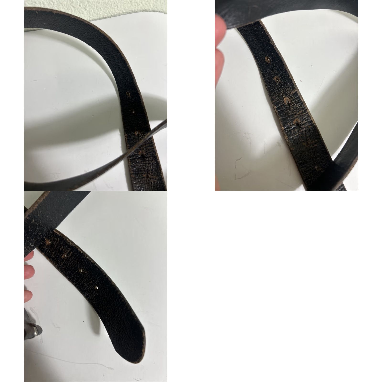 American Eagle Outfitters American Eagle Belt Dark Brown Leather Distressed Mens 38 Size 38 - 9 Thumbnail
