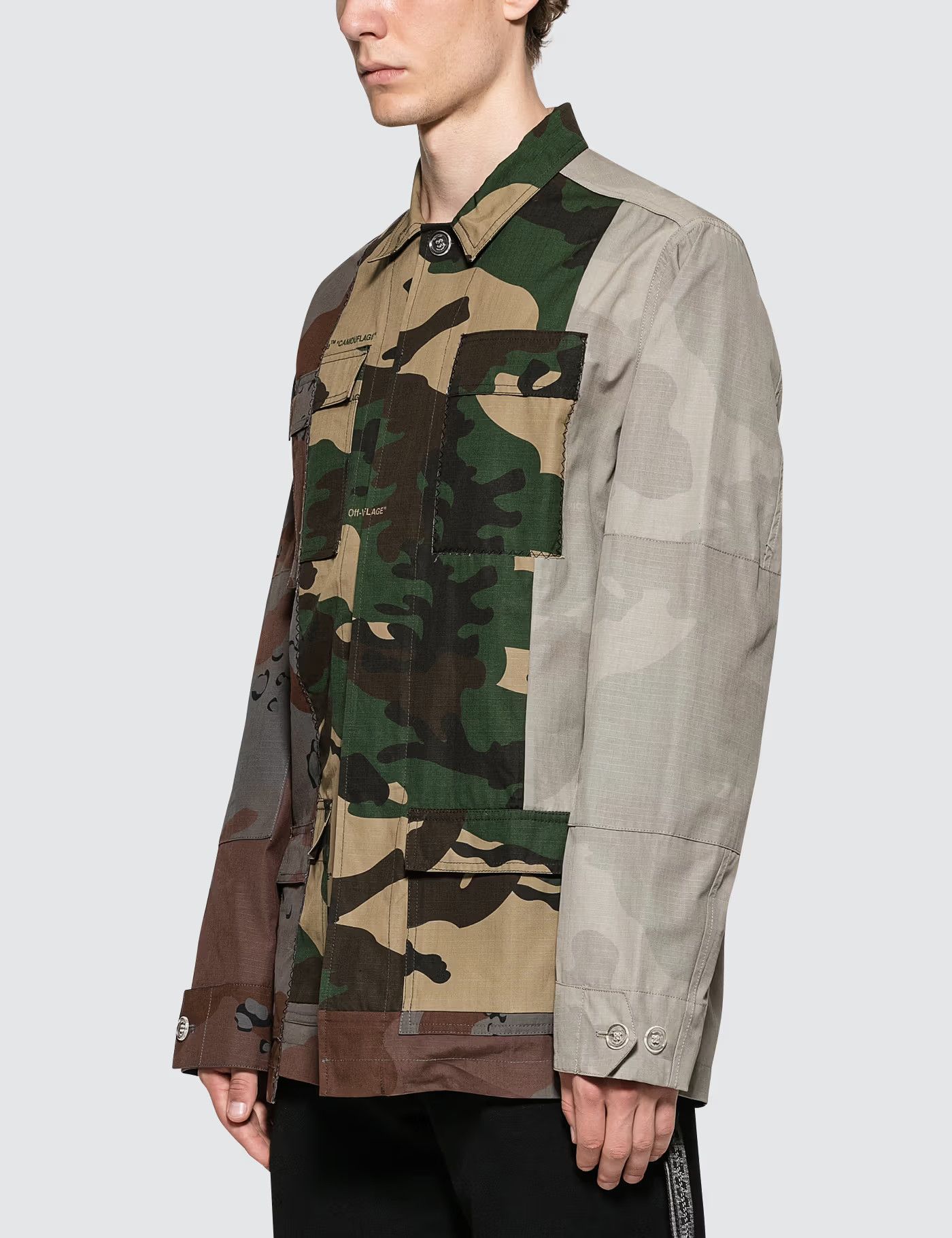 Off-White New with Tag* OFF-WHITE™ RECONSTR CAMO FIELD JACKET Size US M / EU 48-50 / 2 - 8 Thumbnail