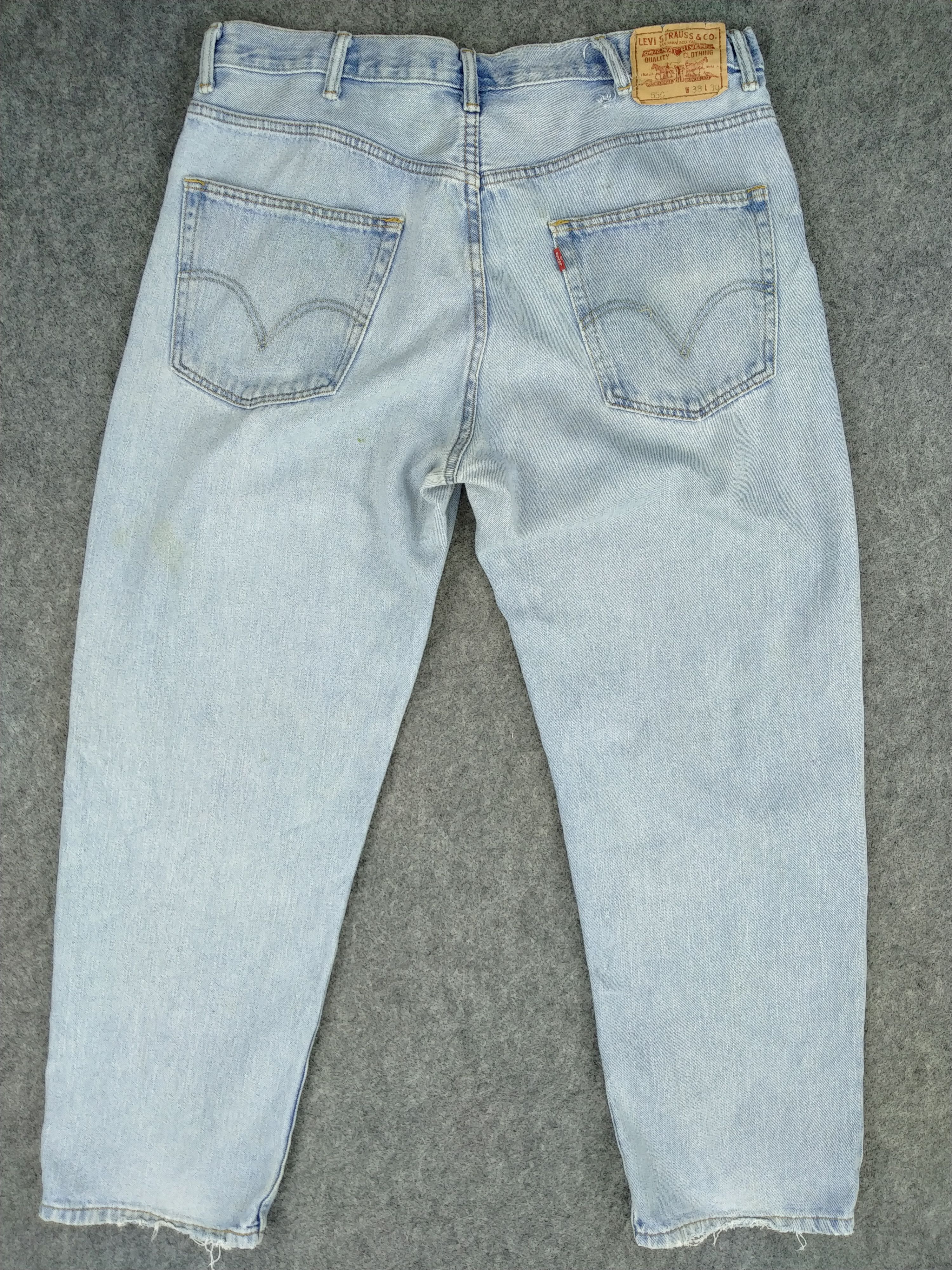 Levi's Light Wash Vintage Levi's 550 Denim 37x28.5 -JN282 Size US 37 - 2 Thumbnail