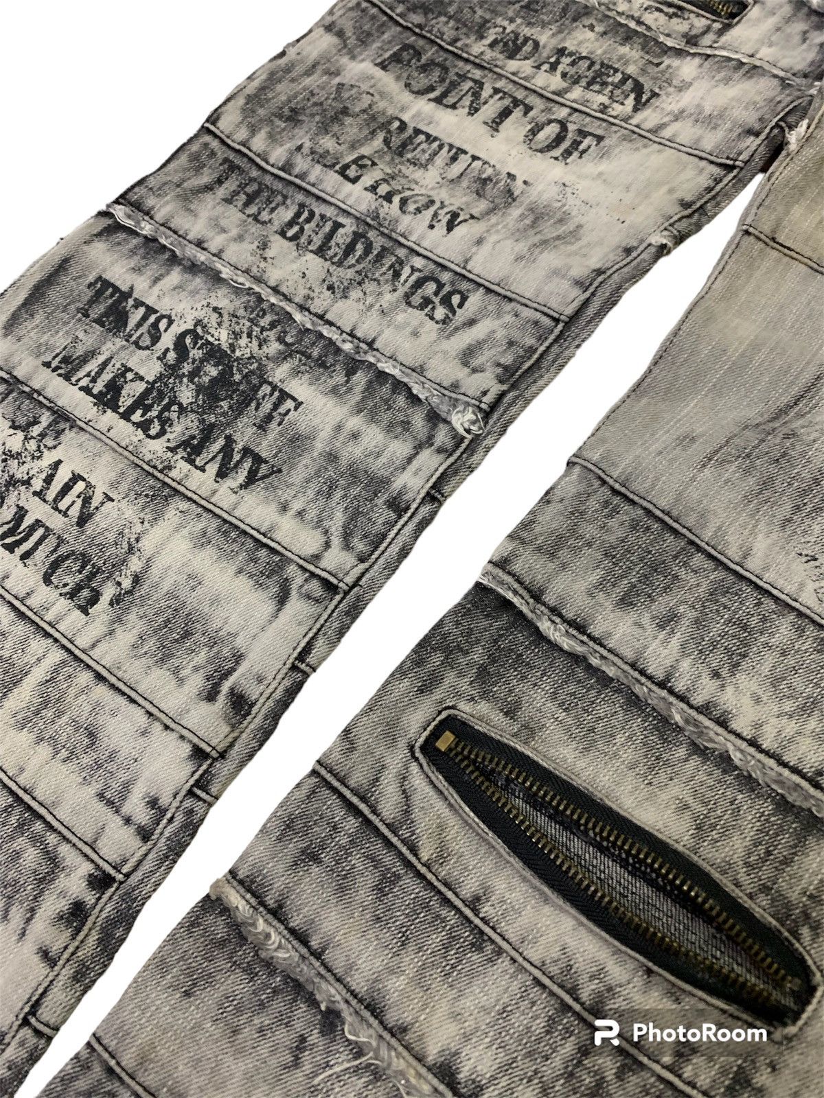 Hysteric Glamour 💥Final💥Avant Garde Bernings Sho Art Hagi Denim Size US 28 / EU 44 - 6 Thumbnail