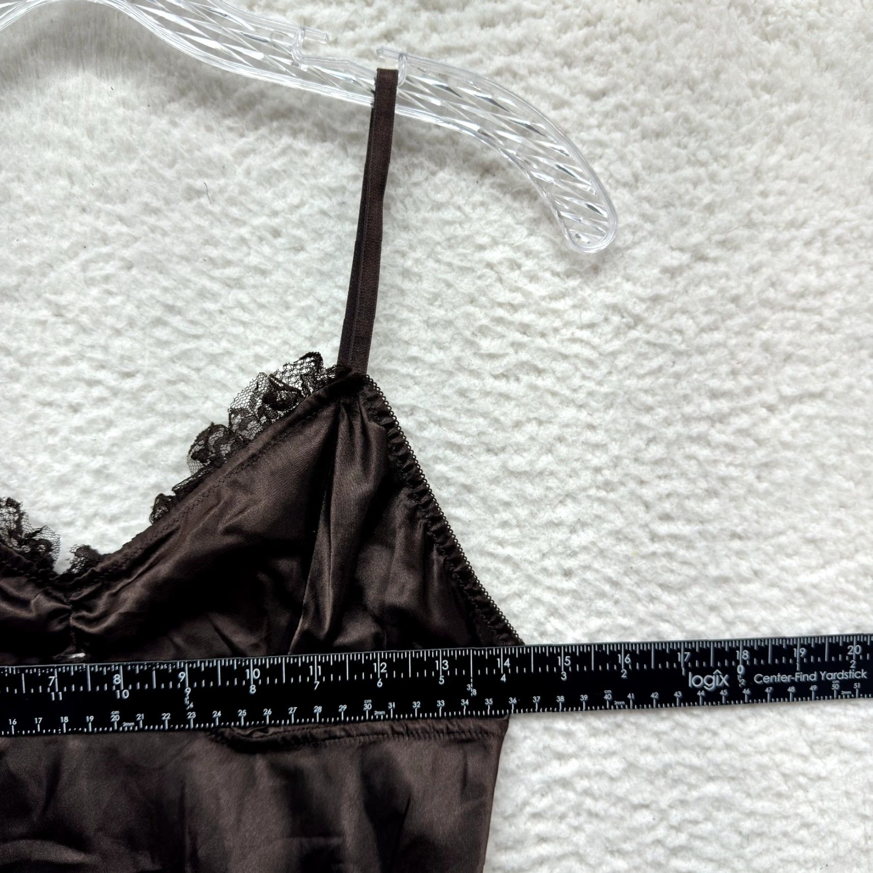 Vintage La Senza Y2K Vintage Slip Dress Satin Brown Victorian Edwardian Fairy Whimsigoth M Size M / US 6-8 / IT 42-44 - 7 Thumbnail