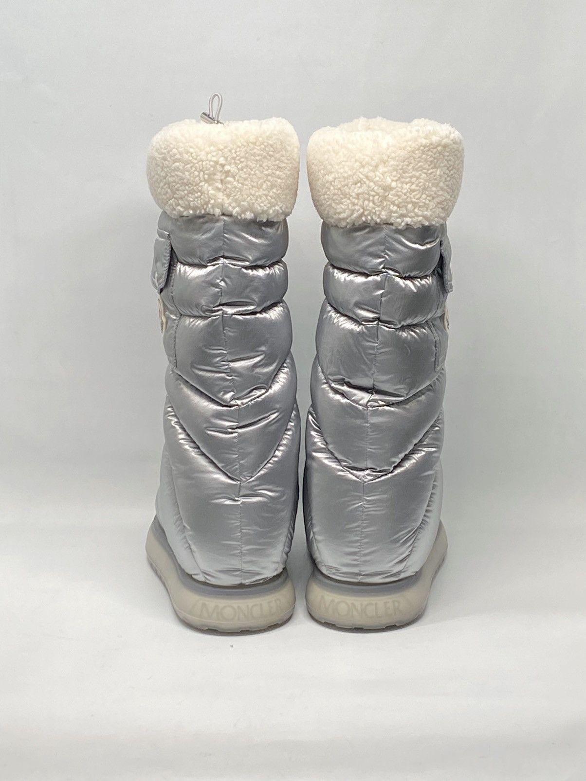 Moncler Moncler Gaia Pocket Faux Fur-Trim Snow Boots size 38 Size US 8 / IT 38 - 8 Thumbnail