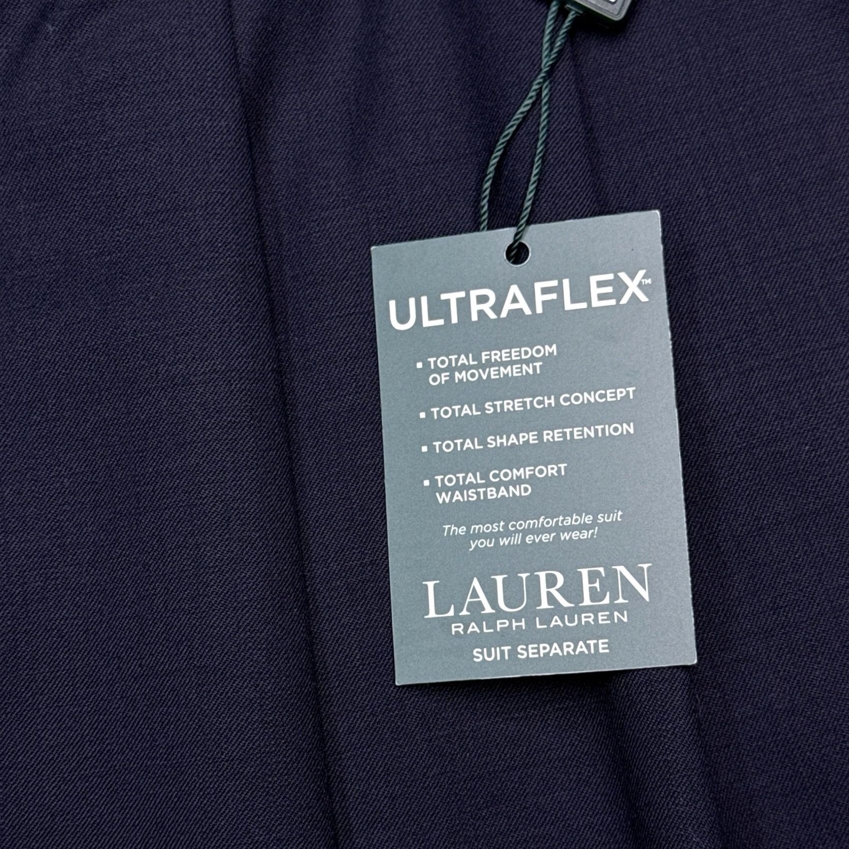 Ralph Lauren Lauren Ralph Lauren Mens 48W Navy Wool Dress Pants Suit Seperate Ultraflex New Size 48R - 6 Thumbnail