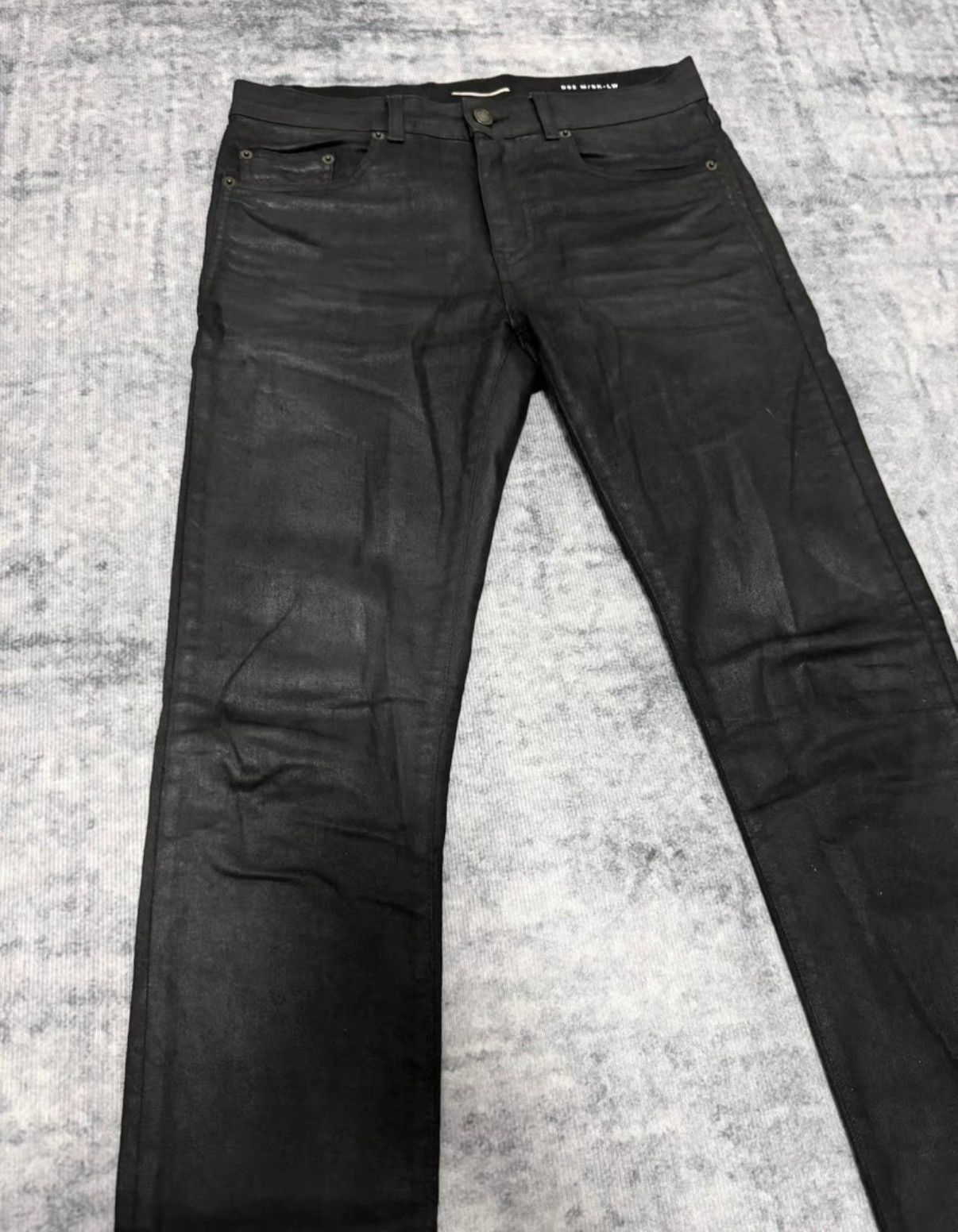 Saint Laurent Paris Saint Laurent (SLP) 18FW Waxed Finish Basic Denim Jeans Size US 30 / EU 46 - 3 Thumbnail