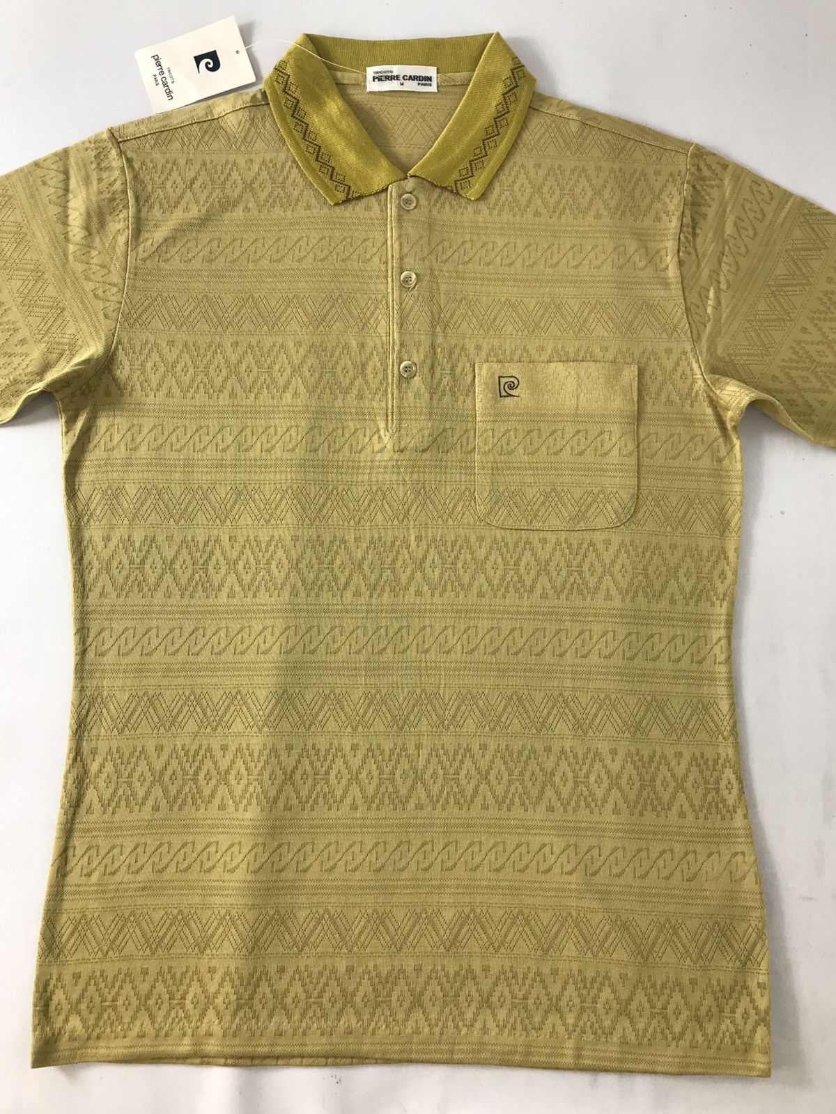 Pierre Cardin 90s Pierre Cardin Paris Tricot Polo Tee T-Shirt Design Size US S / EU 44-46 / 1 - 3 Thumbnail
