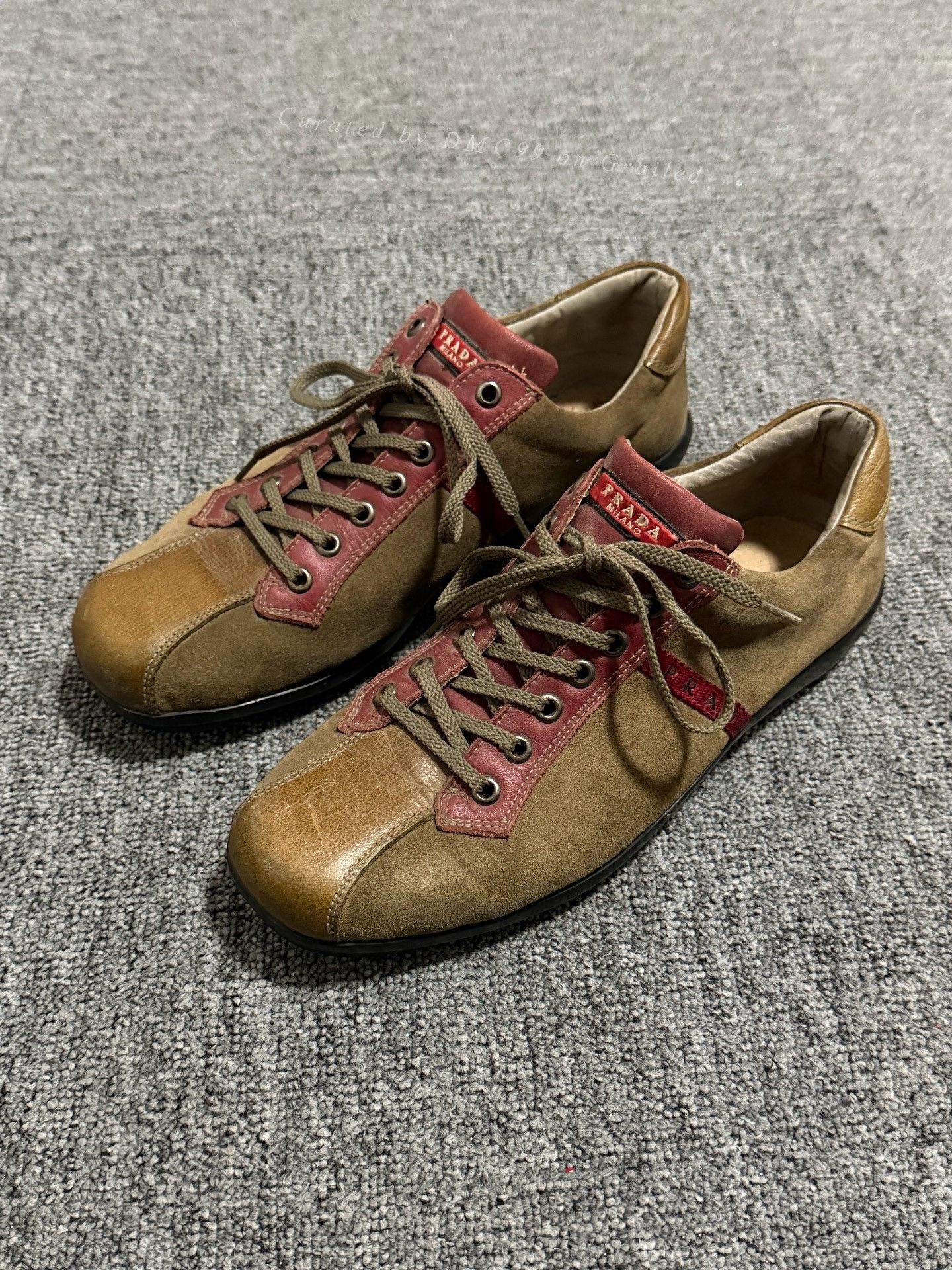Prada Vintage Prada 2000s Suede Patchwork Shoes Size US 9 / EU 42 - 1 Thumbnail