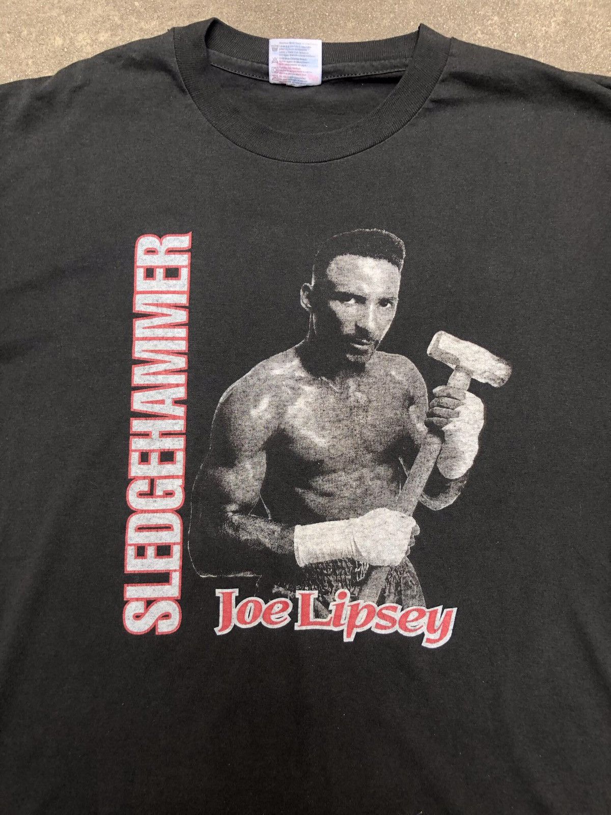 image of Vintage Joe Lipsey Legend Boxing90S Size XL 24/29.5 in Black, Men's