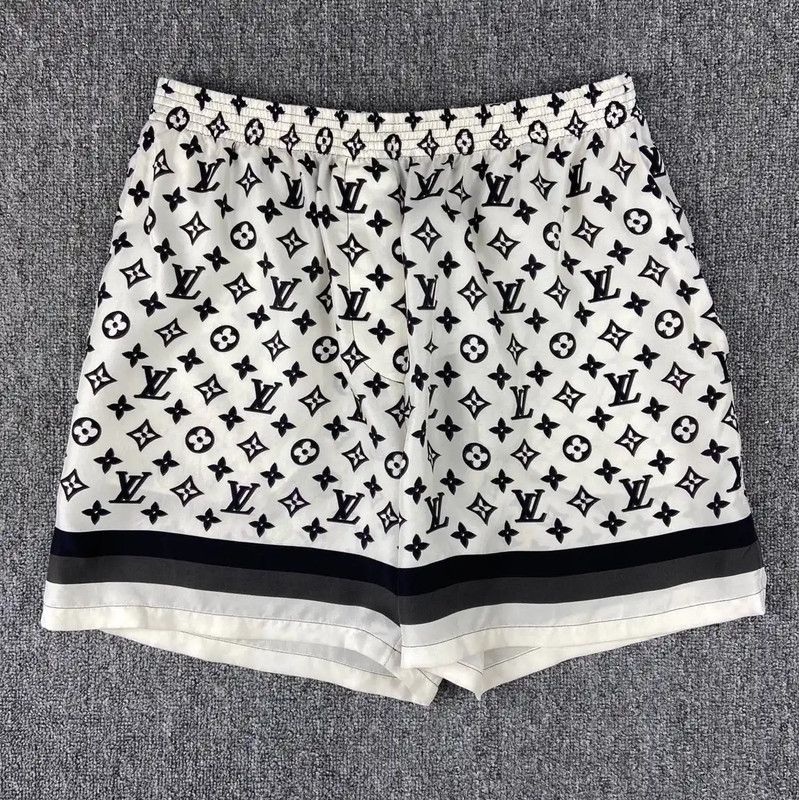 Louis Vuitton Louis Vuitton White Silk Women's Shorts 0089 Size 23" - 1 Thumbnail