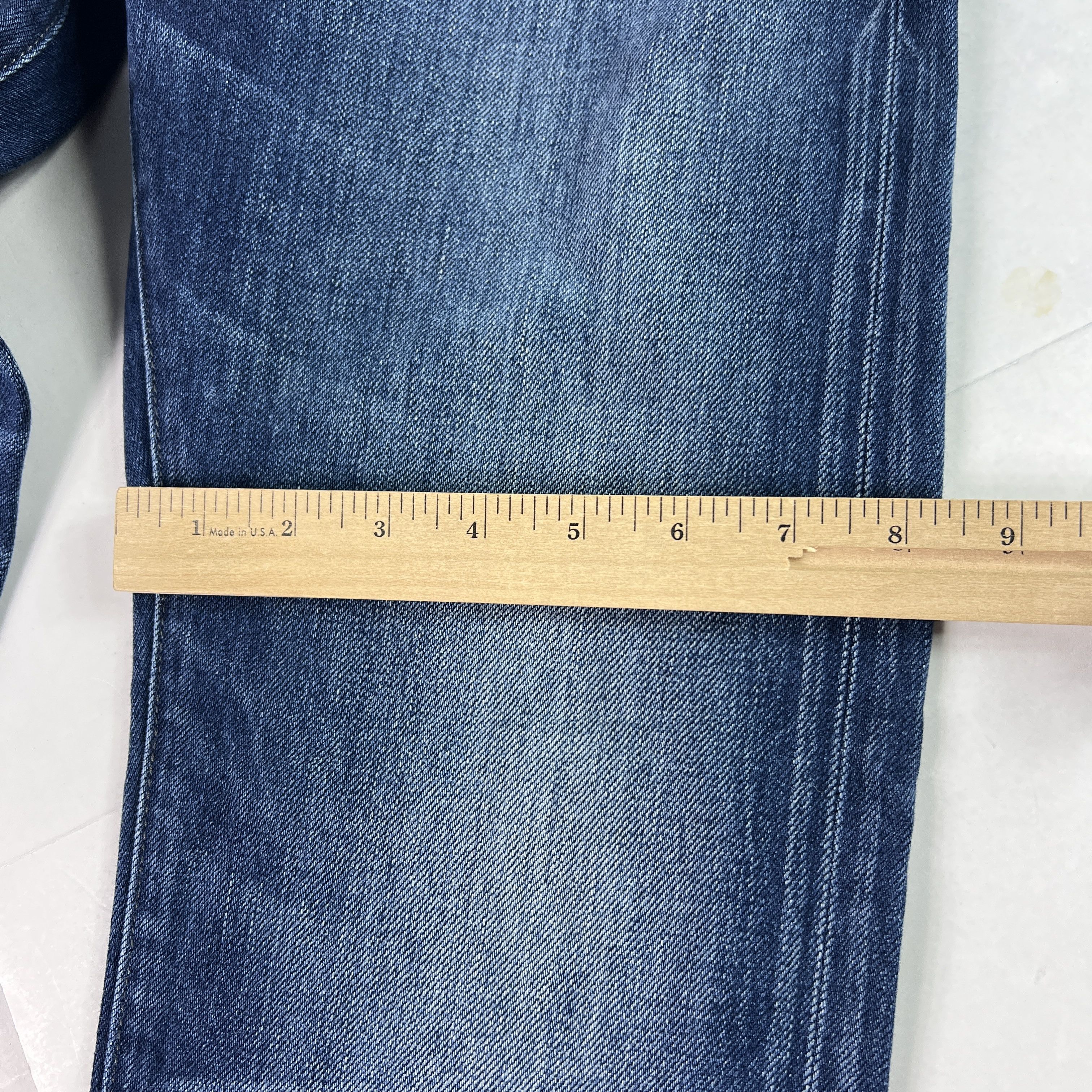 Superdry Super Dry Jean Loose Taper Biker Dark Blue Cotton Denim Size US 31 - 22 Thumbnail
