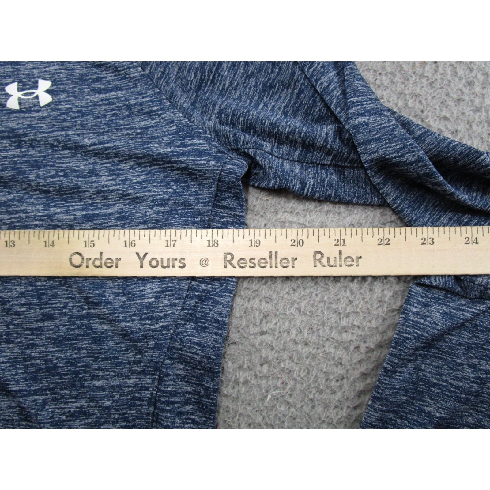 Under Armour Under Armour HeatGear Loose TechTwist 1/2 Zip Long Sleeve Pullover Shirt L Blue Size L / US 10 / IT 46 - 6 Thumbnail