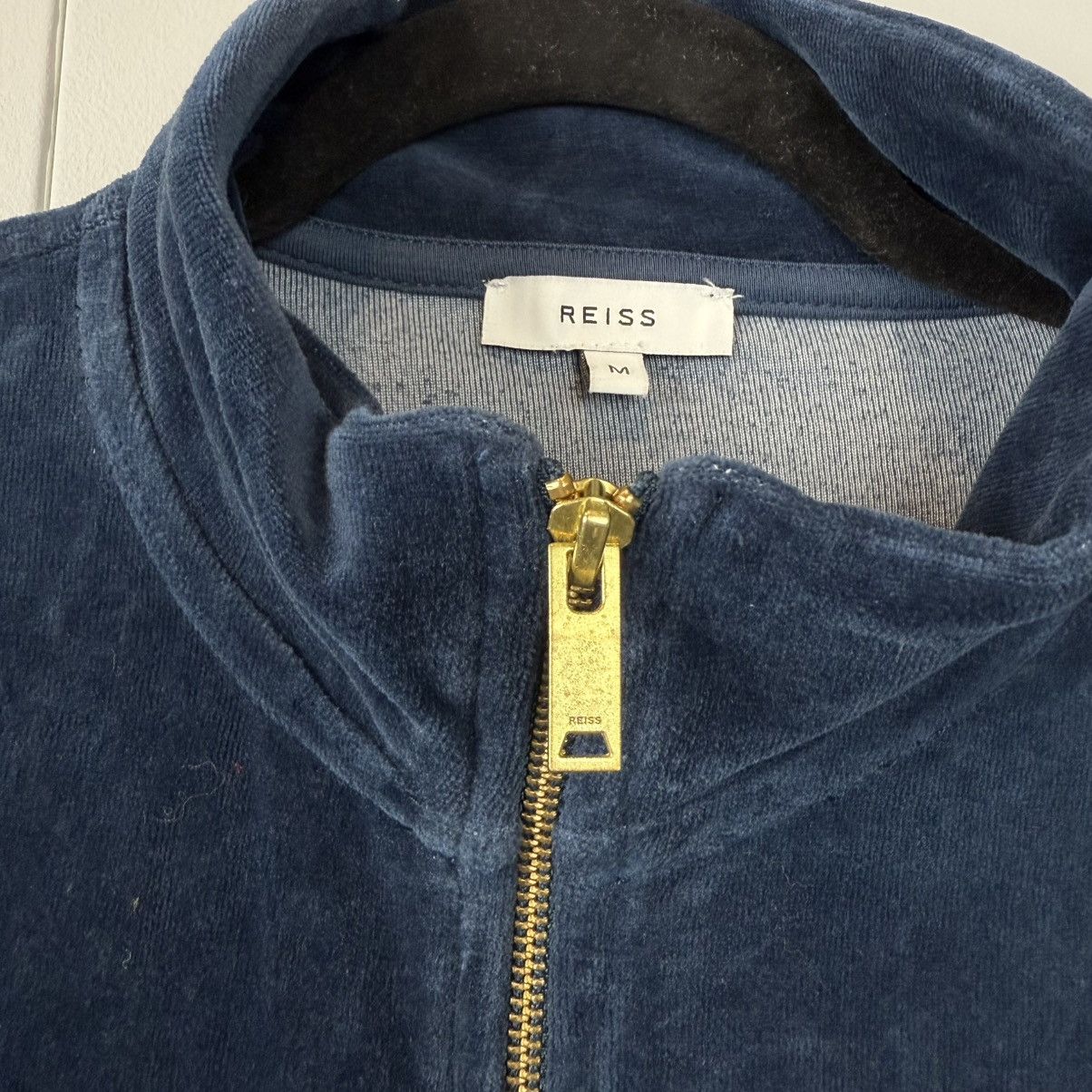 Reiss Vintage Reiss Velvet Ttack Jacket Zio Hoodie Size US M / EU 48-50 / 2 - 5 Thumbnail