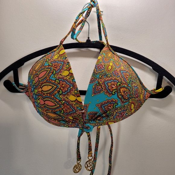 Other Luli Fama Molded Push Up Mandala Bandeau Halter Bikini - M Size US 34 / EU 50 - 2 Thumbnail