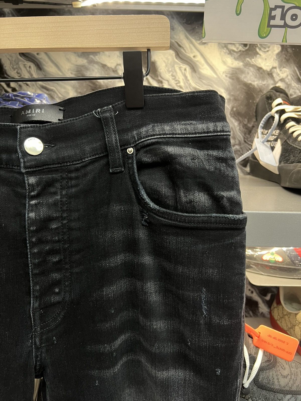 Amiri Amiri MX1 distressed Black Jeans Size US 32 / EU 48 - 6 Thumbnail