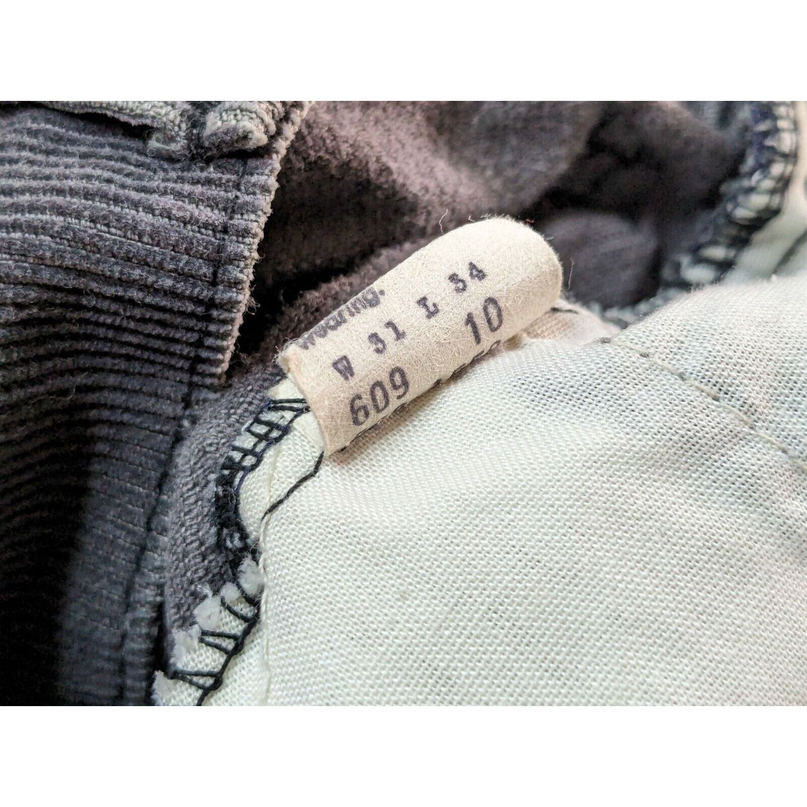 Levi's Vtg Levi's 609 Corduroy Flare Bell Bottom Pants White Tab Size US 31 - 6 Thumbnail
