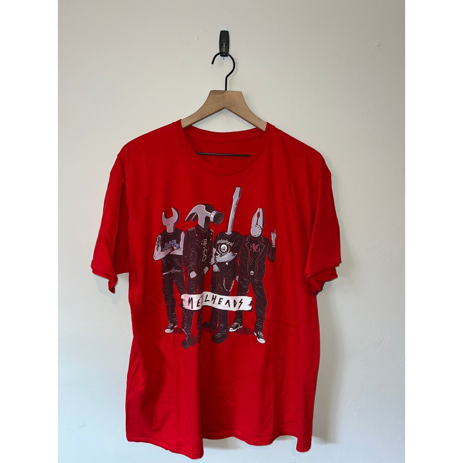 Tultex Y2K Metal Metalheads Music Album Graphic Red Shirt 2000s L Size US L / EU 52-54 / 3 - 1 Thumbnail
