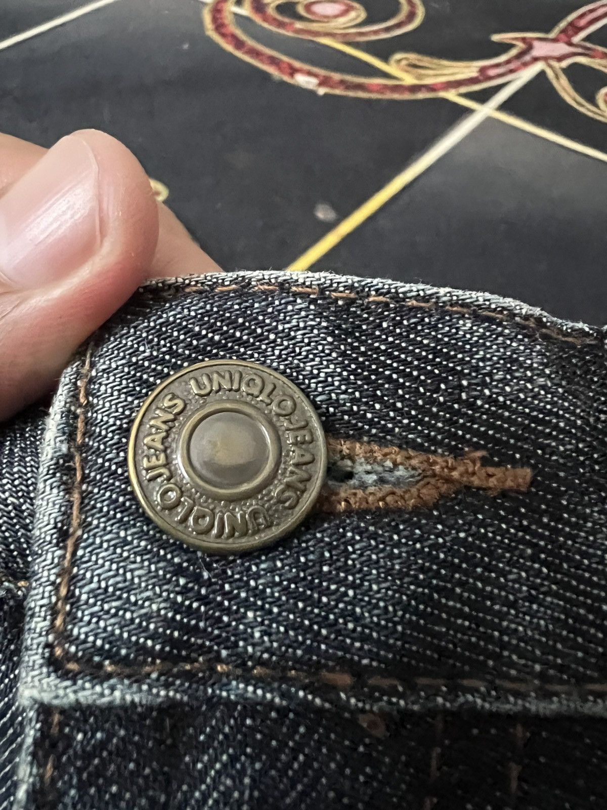 Japanese Brand × Uniqlo × Vintage 💥Flare💥Vintage Uniqlo Flare Blue Jean Size 28" / US 6 / IT 42 - 9 Thumbnail