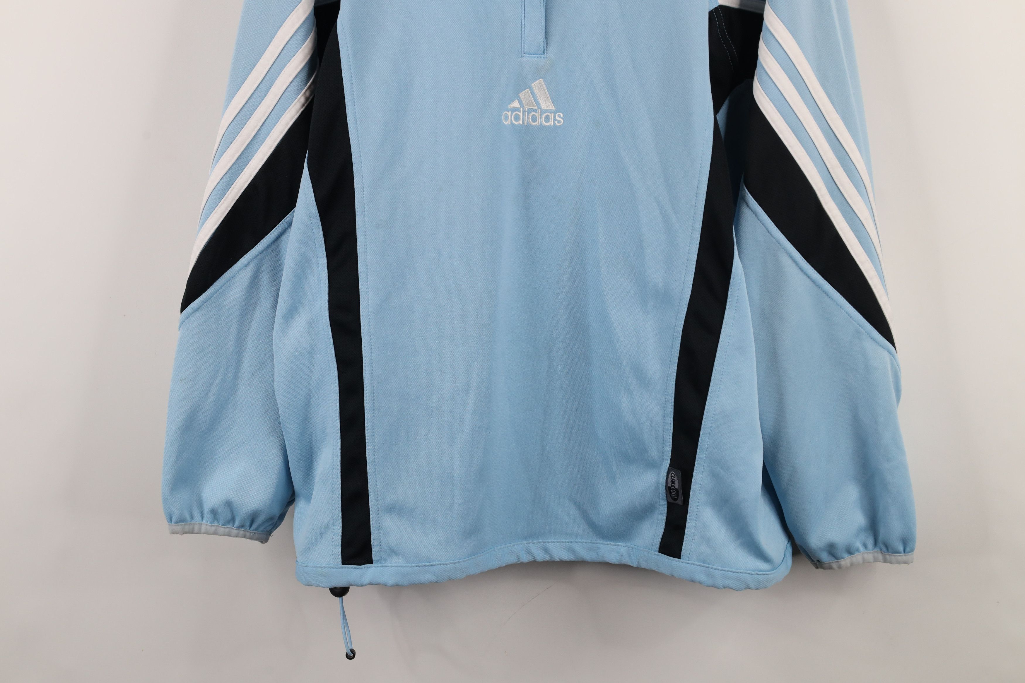 Adidas × Vintage Vintage 90s Y2K Adidas Out Center Logo Pullover Jacket Size US L / EU 52-54 / 3 - 3 Thumbnail