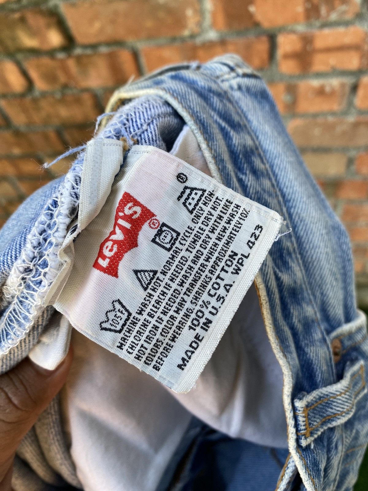 Levi's × Levi's Vintage Clothing × Vintage W32x27.5 vintage levi's 501 made in USA distressed denime Size US 32 / EU 48 - 7 Thumbnail