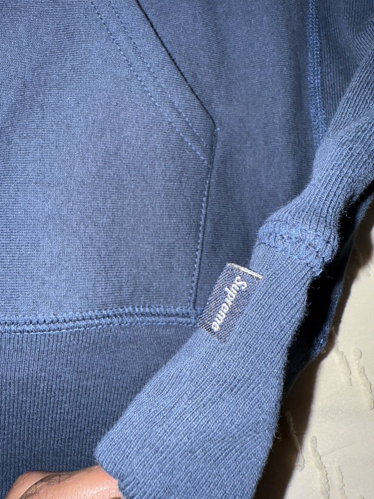 Supreme Supreme Box Logo Hooded navy Hoodie Sweatshirt (FW24) Size US M / EU 48-50 / 2 - 7 Thumbnail