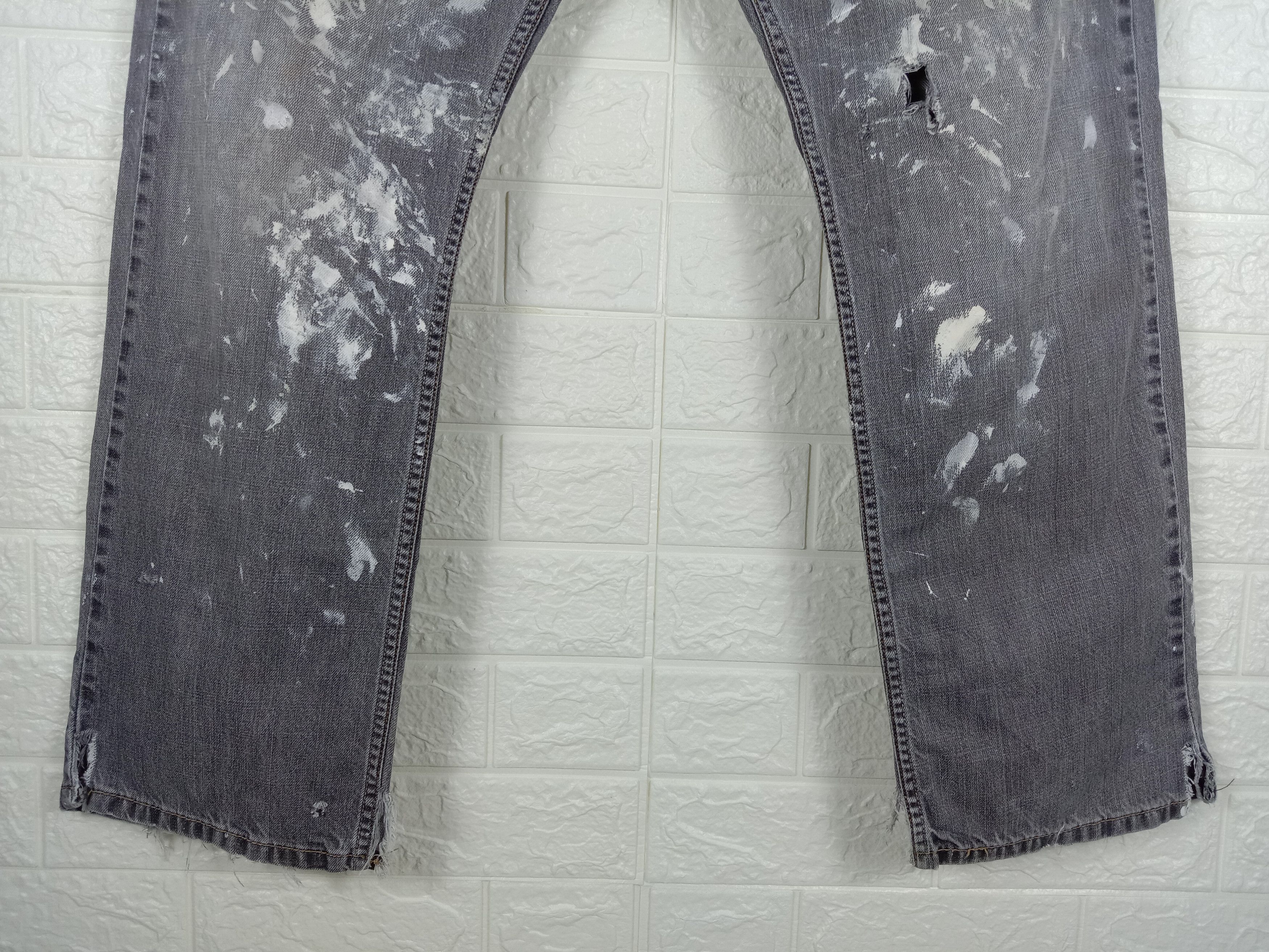 Levi's Vintage Levi's 514 Paint Splatter Jeans Straight Fit Denim Size US 34 / EU 50 - 4 Thumbnail