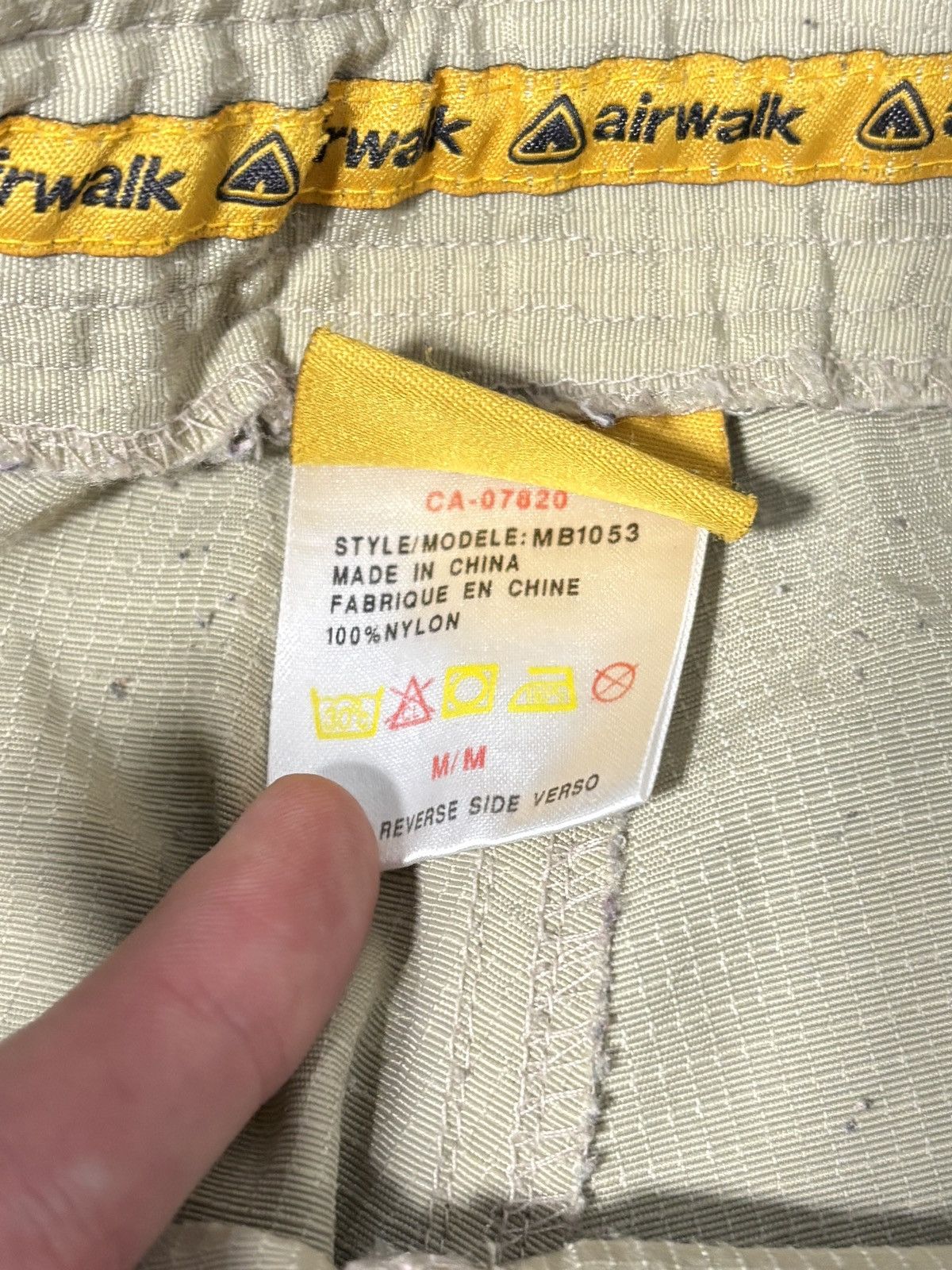 Airwalk 90s AirWalk Cargo Pants Vintage Ripstop Multi Drawstring Size US 30 / EU 46 - 11 Thumbnail