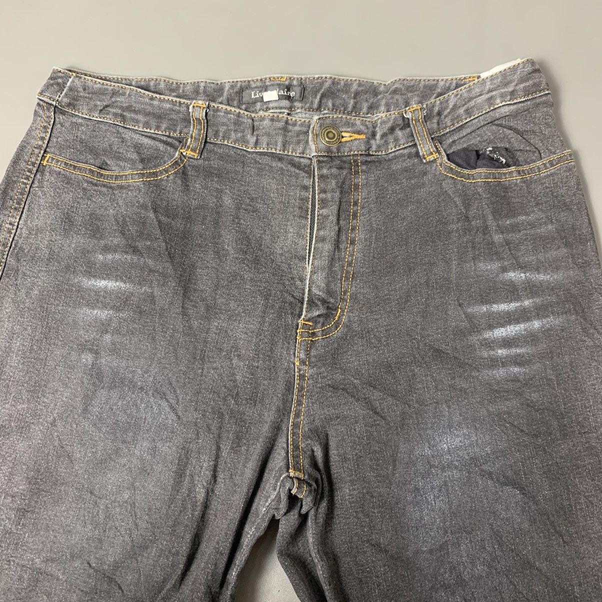Hysteric Glamour × Japanese Brand Super Flare Jeans Livre Claire Thin Low Rise Boot Cut Size US 31 - 8 Thumbnail