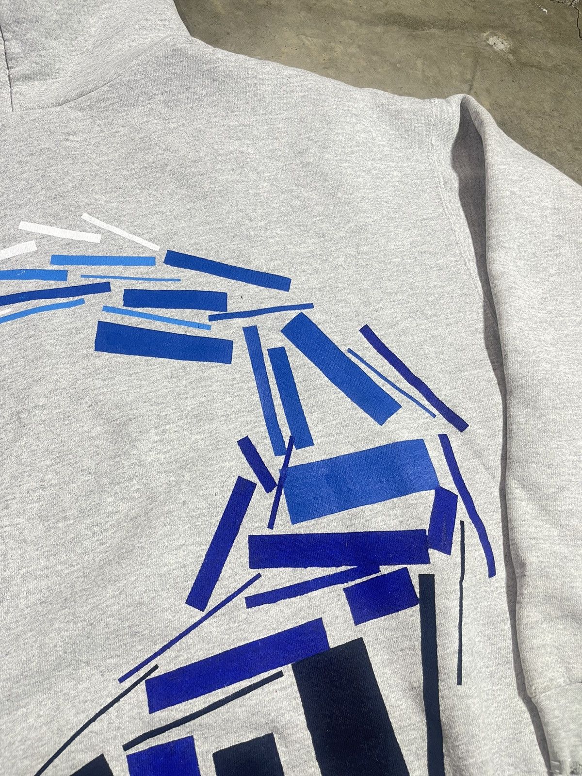 Handmade Handpainted Åbstract Wave Hoodie Size US XL / EU 56 / 4 - 12 Thumbnail