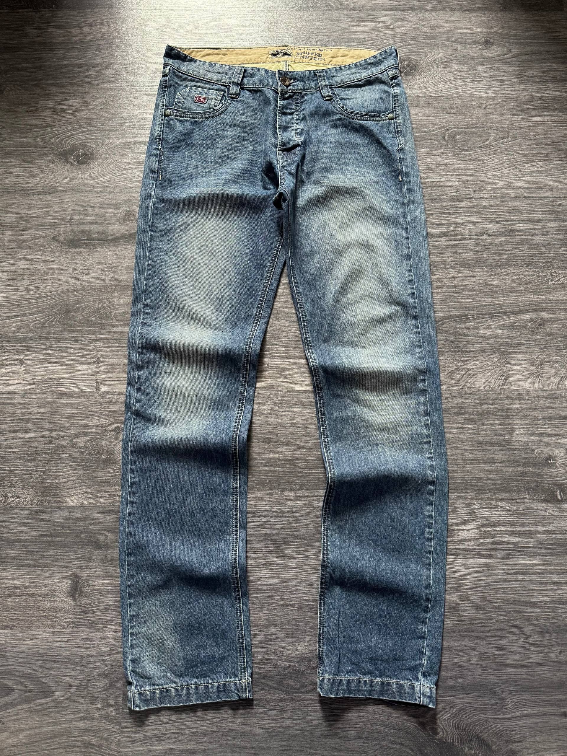 Vintage Vintage R95 Washed Denim Blue Jeans Pants Size US 33 - 1 Thumbnail