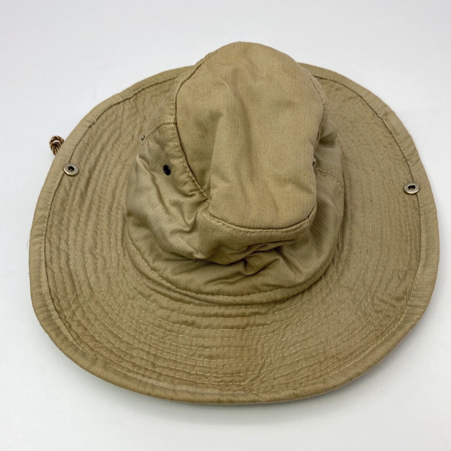 Vintage VINTAGE Khaki Cotton Safari Boonie Hat Men N/S/M Cheetah Wildlife 80s 90s Casual Size ONE SIZE - 4 Thumbnail
