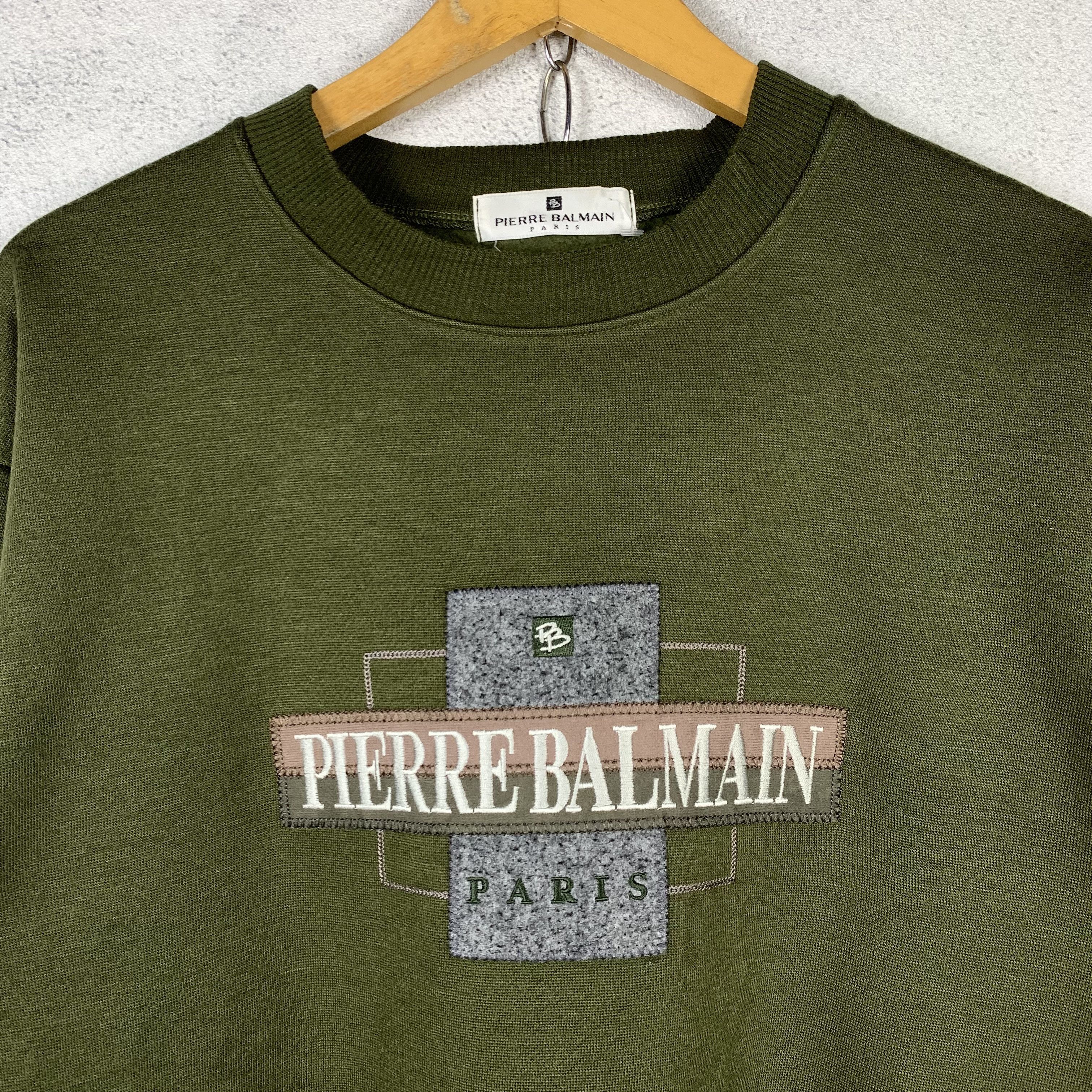 Pierre Balmain Vintage Pierre Balmain Paris Sweatshirt Crewneck Size US M / EU 48-50 / 2 - 2 Thumbnail