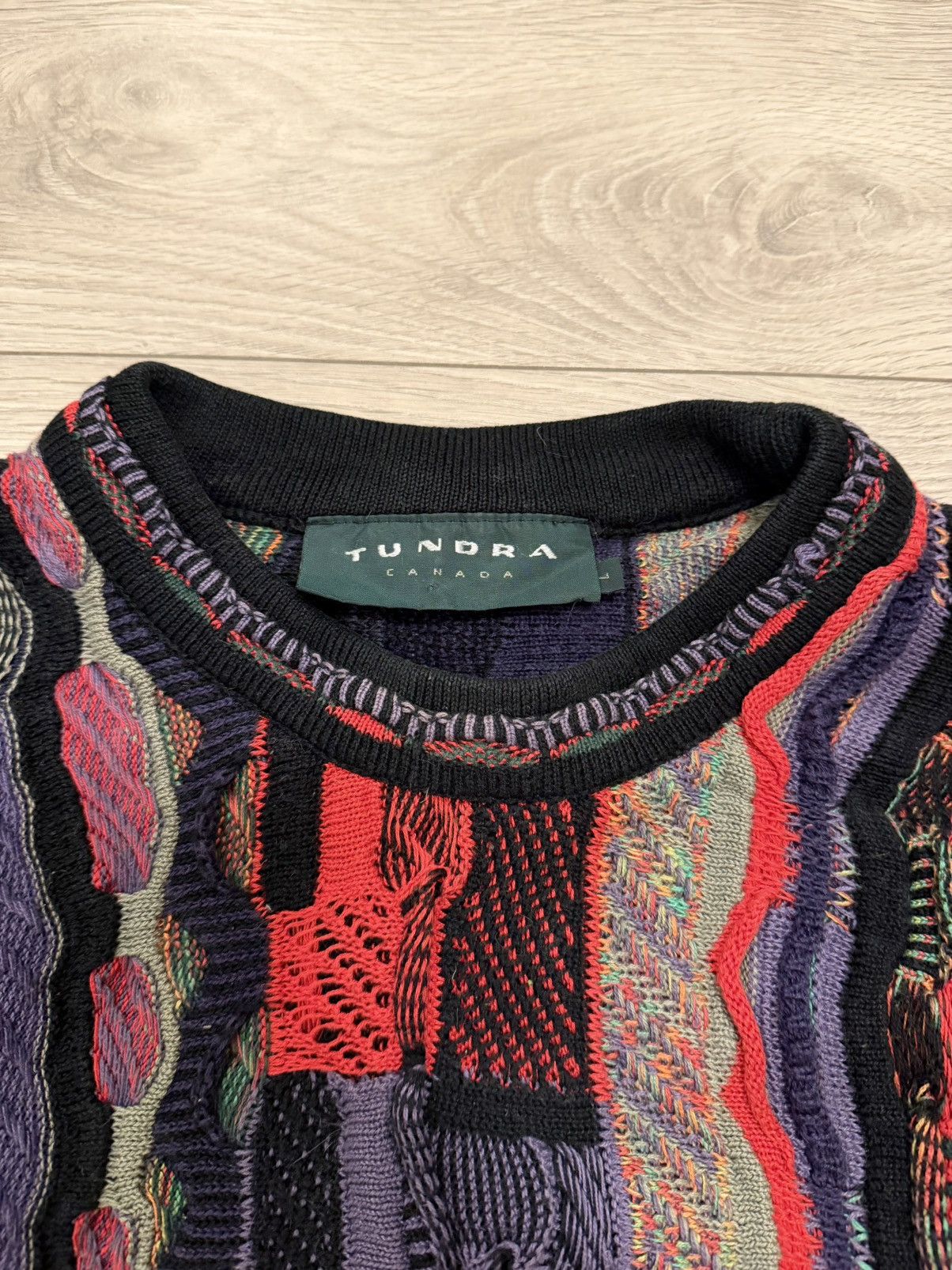 Tundra Canada Tundra Sweater Mens Large Textured 3D Coogi Style Canada Size US L / EU 52-54 / 3 - 3 Thumbnail