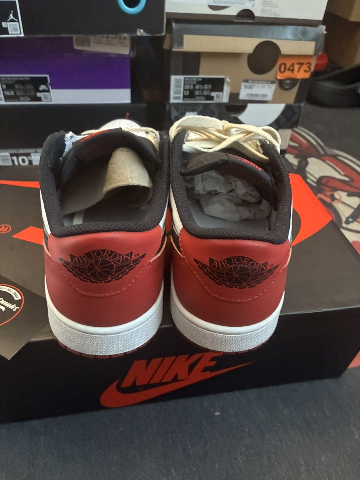 Jordan Brand Jordan 1 low black toe Size US 10 / EU 43 - 5 Thumbnail