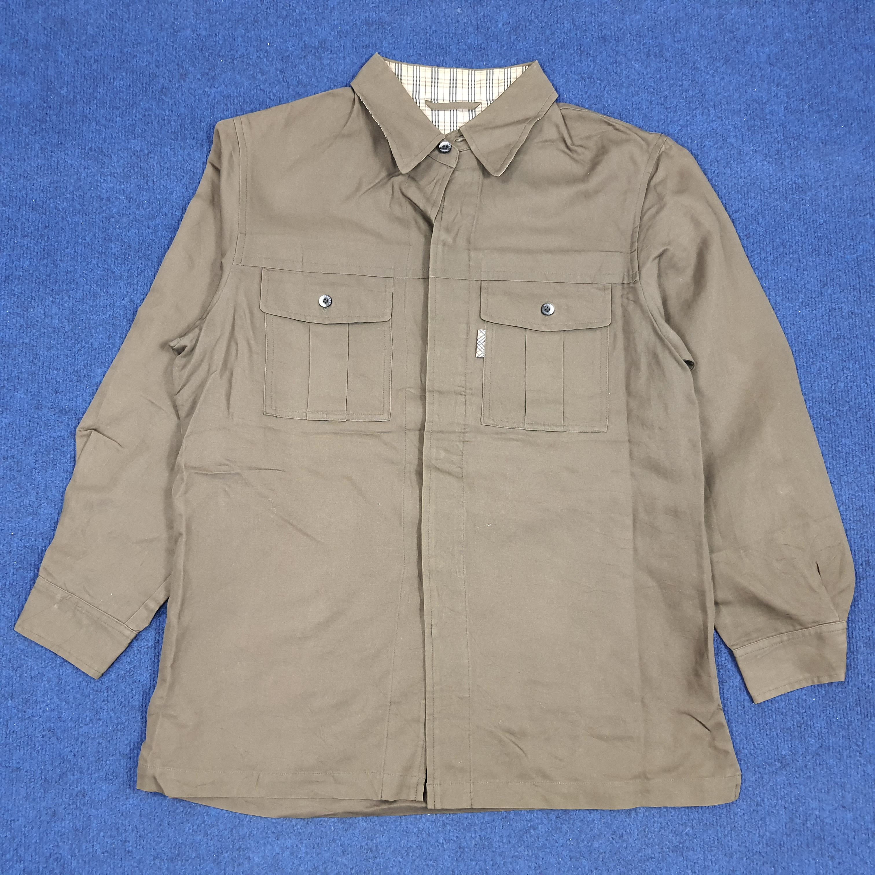 Burberry × Vintage Vintage Burberry London Nova Check Designer Shirt Button Up Size US L / EU 52-54 / 3 - 3 Thumbnail