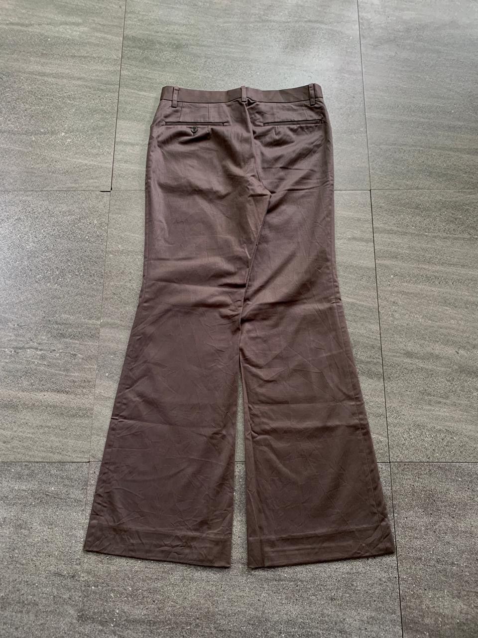 Japanese Brand Shiny Flared Trousers Size US 31 - 6 Thumbnail