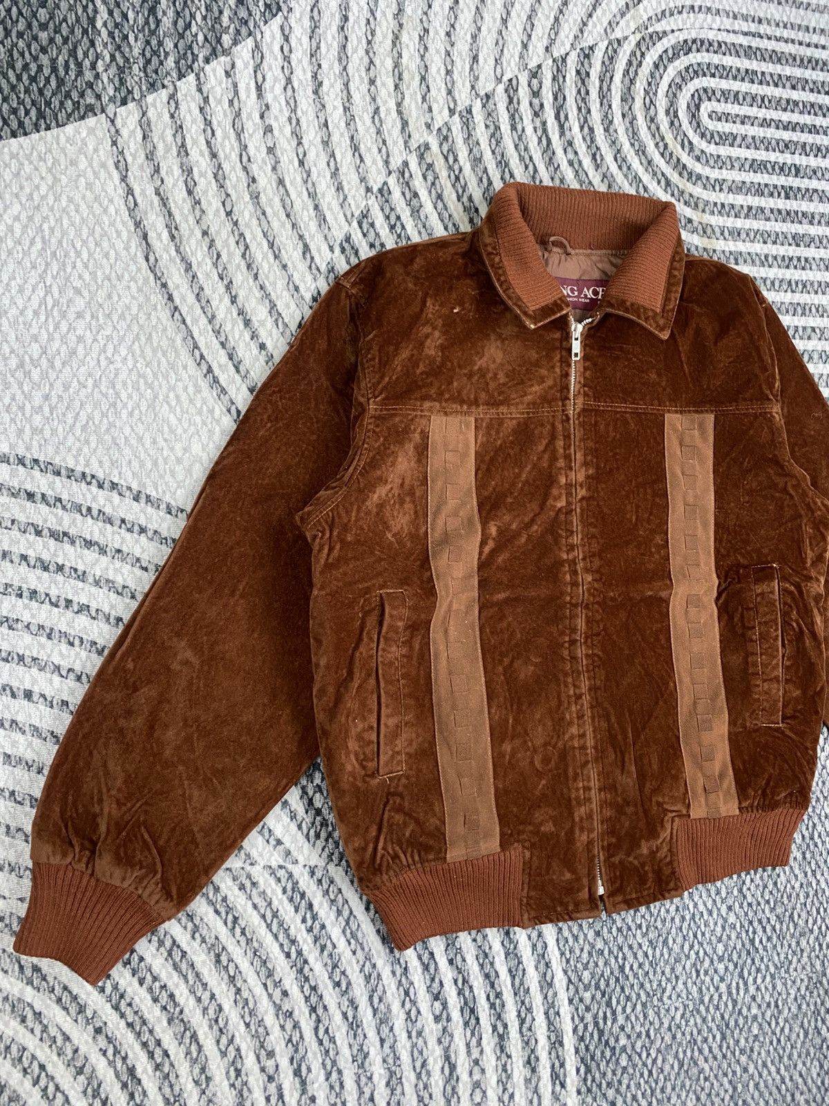 Japanese Brand Vintage Sign Ace Japanese Brand Leather Suede Jacket Size US M / EU 48-50 / 2 - 3 Thumbnail